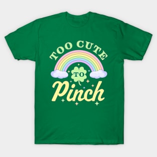 Saint Patricks Day Rainbow Lucky Clover T-Shirt